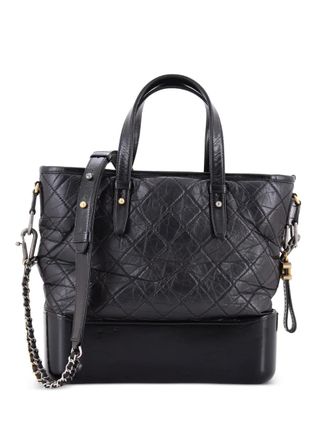 Chanel Gabrielle Shopping Quilted Calfskin Medium tote bag - Nero