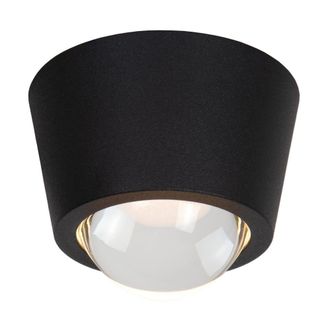 Lucide L&aacute;mpara de techo de aluminio con 1 led integrado, negro