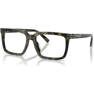 Michael Kors 57mm Square optical glasses in Green at Nordstrom