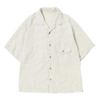 And Wander Short Sleeve Shirt - Heren - Korte mouwen Overhemden - Wit - L - Leer - Overhemden