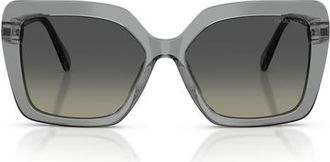 Swarovski 57mm Butterfly Sunglasses in Transparent Grey/grey at Nordstrom