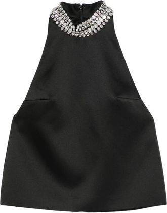 Retrofête Ardiana verfraaide blouse - Zwart