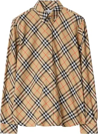 Burberry Camicia in cotone a quadri - Marrone
