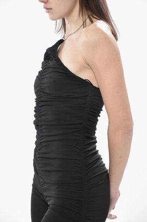 The Attico Jumpsuit Drappeggiato con Collo Americano The Attico