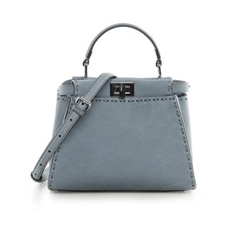 Fendi Peekaboo Mini - female - Fendi - Handbags - Blue - ONE SIZE - Bags
