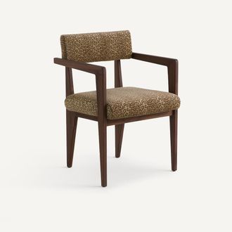 AM.PM Tafelstoel, bekleding met katachtige print, Izag