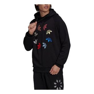 adidas Originals Adicolor Shattered Trefoil Hoodie Black Multi-Color H37732
