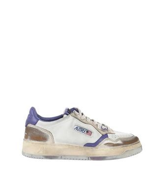 Autry White Logo Vintage Sneakers