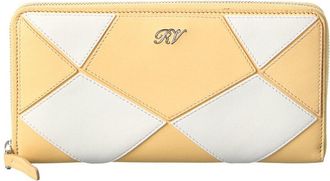 Roger Vivier Leather Zip Around Wallet