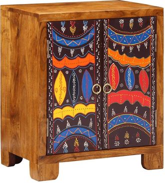 Berkfield Home Sideboard Multicolour 50x35x60 Solid Wood Acacia
