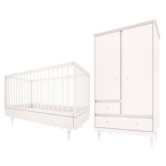 OEM Armadio 2 Ante Babushka Bianco 99cm