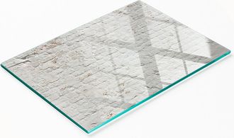 OEM Tablero De Cocina De Vidrio Templado Con Gr&aacute;ficos Decorativos De Pared De Ladrillo 80x52 Cm
