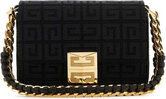 Givenchy 4G jacquard crossbody bag - women - Cotton/Other fibres/Acrylic - OS - Black