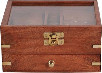 Sagebrook Home 6X5in 3-In-1 Game Set