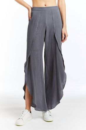 Drew Whitney Wide-Leg Pant In Steel