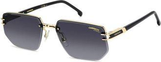 Carrera Zwart Op Goud Zonnebril - Heren - Zonnebrillen - Zwart - 60 MM - Accessoires