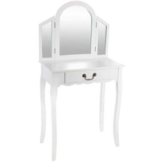 Atmosphera Tocador Aurell Con Espejo Y Caj&oacute;n Blanco 65cm