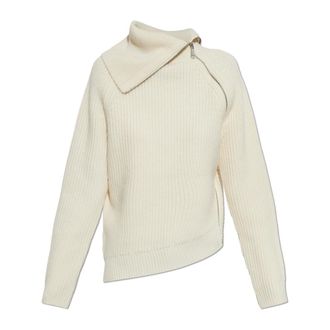 AllSaints Wollen coltrui Cleo - Dames - Truien - Beige - Maat: M Wol