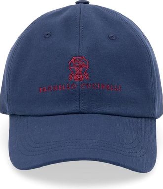 Brunello Cucinelli Baseball Cap With Embroidery