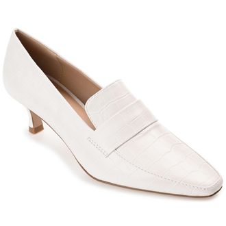 Journee Collection Women & apos;s Celina Medium and Wide Width Kitten Heel Pumps