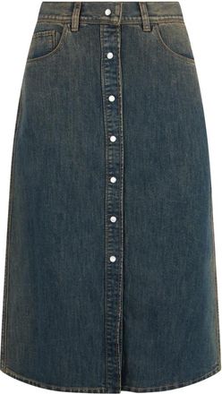 Fendi Jeansrok - Dames - Rokken - Blauw - Maat: XS Katoen