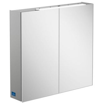 Villeroy & Boch My view one spiegelkast - 80,7x74,6 cm - met 2 deuren met led