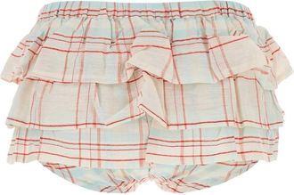 Gimaguas Jardin Cheks Bermuda Shorts - White