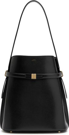 Toteme Belted Leather Bucket bag - Black - One Size
