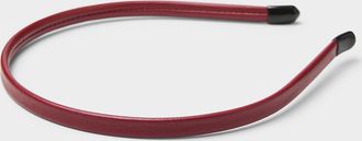Simons Womens Faux-leather thin headband