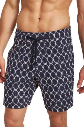 Orlebar Brown Trevone Geo Tile Short In Midnight Navy