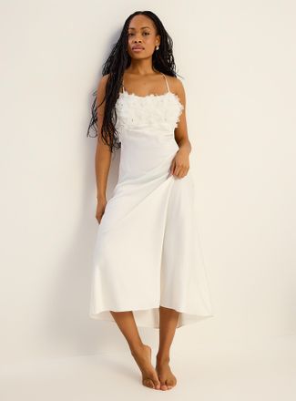 Rya Collection Womens Haven floral satin long nightie Bridal Collection