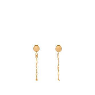Moschino Metalen Hanger Oorbellen - Dames - Oorbellen - Geel - ONE Size - Accessoires