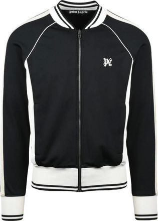 Palm Angels Hoodies & sweatvesten, Heren, Zwart, M, Polyester, Giubbotto Felpa