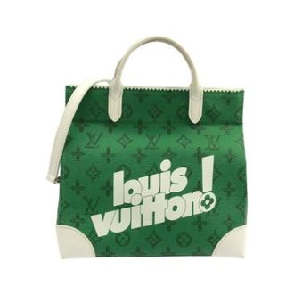 Louis Vuitton Tweedehands Canvas Louis Vuitton tassen - Dames - Pre-owned - Groen - Maat: ONE Size