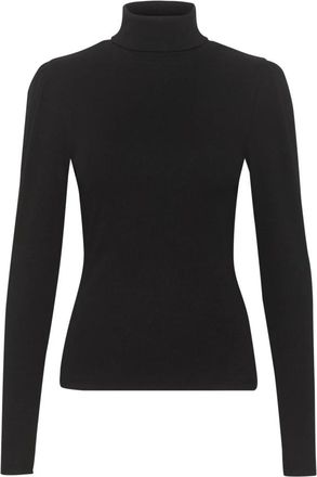 Gestuz Drewgz Rollneck Puff Noos - Dames - Coltruien - Zwart - 2XS - Katoen - Truien & Vesten