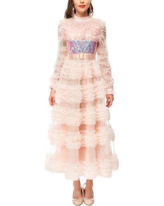 Burryco Burryco Pink Maxi Dress