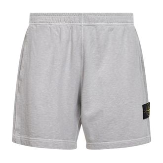 Stone Island Casual Shorts, male, Gray, Size: L Bermuda Shorts