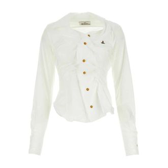 Vivienne Westwood Drunken Shirt - female - Vivienne Westwood - Shirts - White - XS - Blouses & Shirts