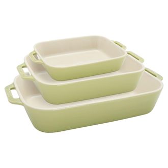 Staub Ceramic 3-pc Rectangular Baking Dish Set