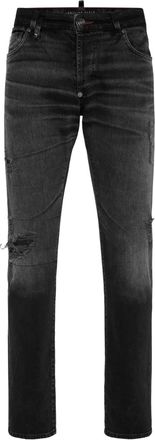 Philipp Plein Jeans con effetto vissuto - Nero