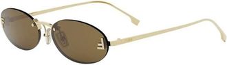 Fendi First Crystal Fe4075Us 30J - female - Fendi - Sunglasses - Yellow - 54 MM - Accessories