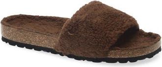 Cordani Mylie Faux Fur Slide Sandal in Brown at Nordstrom, Size 7.5Us