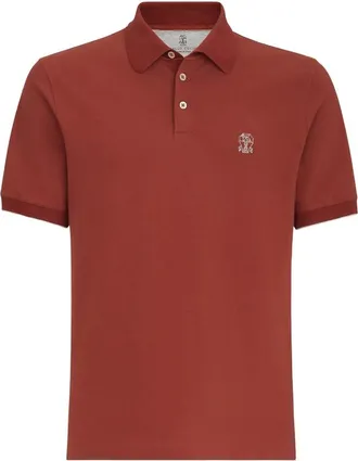 Brunello Cucinelli Cotton-piqu&eacute; Polo Shirt With Logo