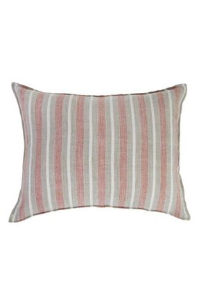 Pom Pom at Home Montecito Stripe Linen Accent Pillow in Terra Cotta/Natural at Nordstrom