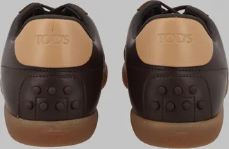 Tod's Mens Leather Sneakers Multicolour Calfskin Trainers