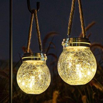 OEM 2 Luces Colgantes Impermeables Para Jard&iacute;n - 30 Led - Tama&ntilde;o L - Para Decoraci&oacute;n Exterior