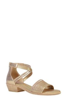 Eileen Fisher Viro Ankle Strap Sandal in Gold at Nordstrom Rack, Size 8