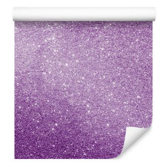 OEM Carta Da Parati Viola Glitterata, Sfondo Viola Per Soggiorno E Camera Da Letto 50x1000 Cm