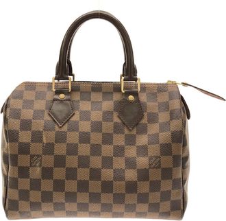 Louis Vuitton Damier Ebene Coated Canvas Boston Bag (Pre-Owned)