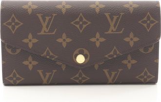 Louis Vuitton Brown Fuchsia Monogram Pink Monogram Long Wallet (Bi-Fold) (Pre-Owned)